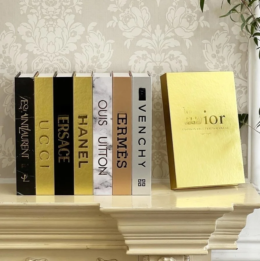 AHMH Wholesale Decoration Fake Books Modern Faux Books Bookshelf Display False Book Model