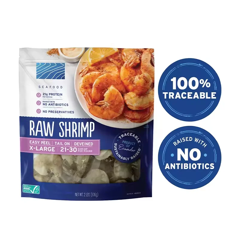 Heat Seal Gravure Printing Meat Dumplings Seafood Potato Frozen French Fries Bags Vegetable Frozen Chicken Packaging