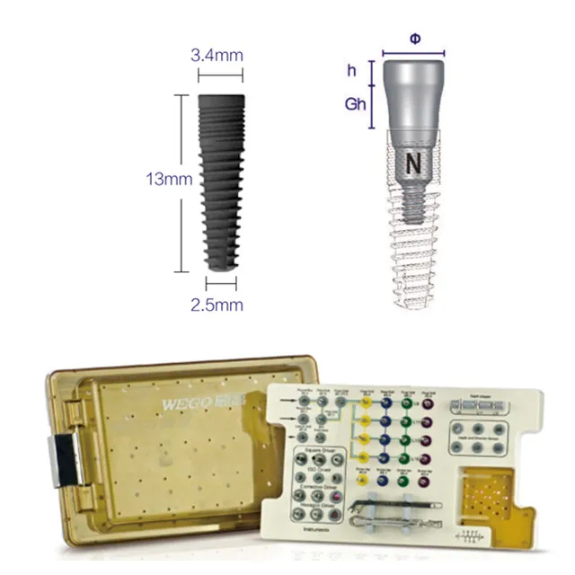 
dental implant titanium dental implant abutment compatible korea implant SLA coated service available 