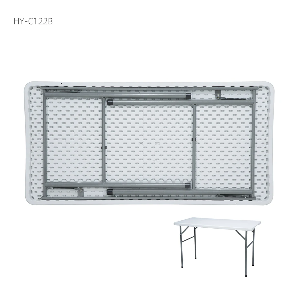tables of 4 plastic chairs prices 4 foot plastic folding OEM Outdoor rectangular table price