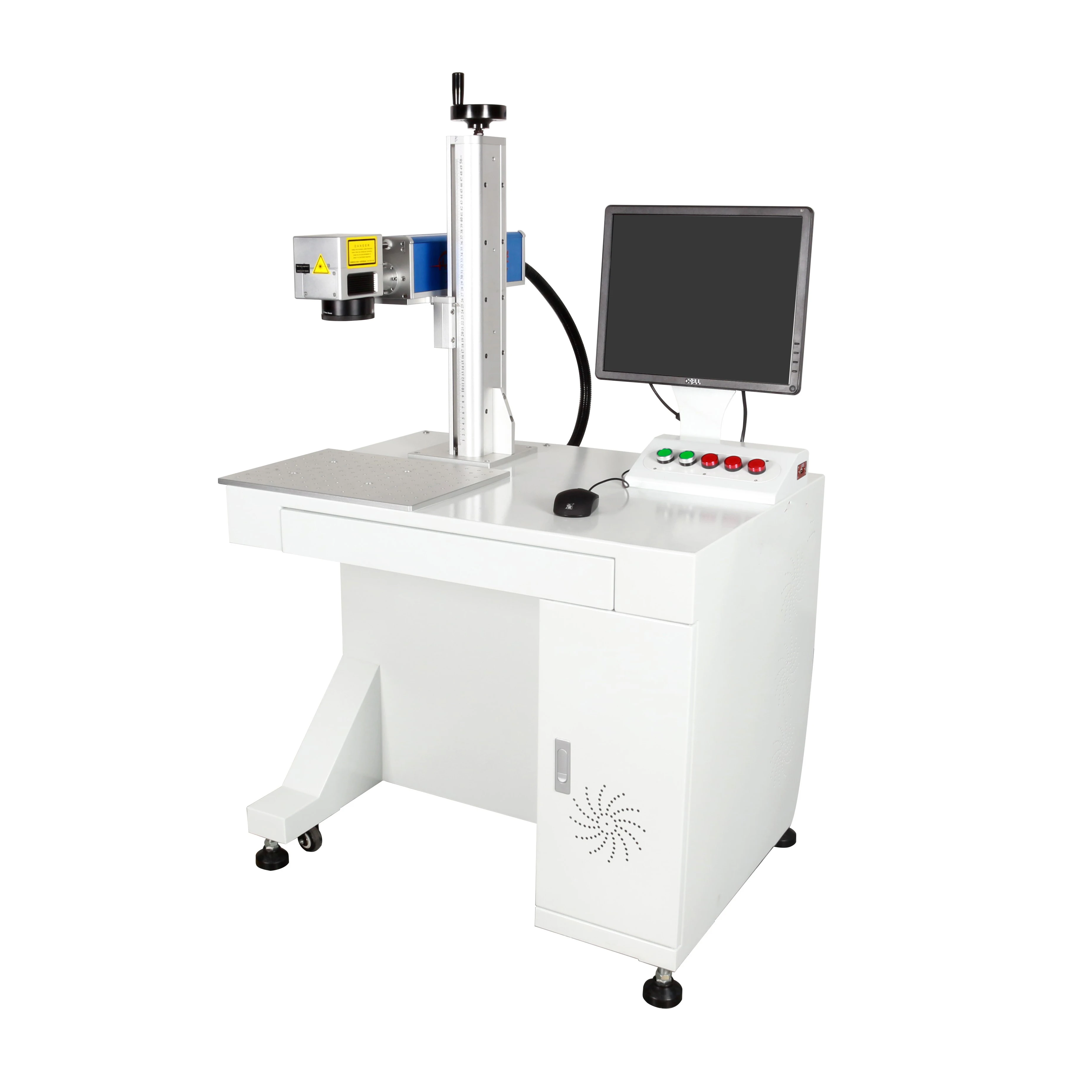 lazer engraving machine Metal engraving fiber optic laser marking machine  color laser printer 20W 30W 50W watt for copper alumi