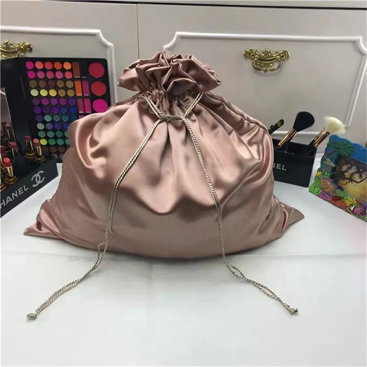 Chuanghua Customize Gray Envelope Satin Bag Dust Cover Satin Bags Purse Satin Clothing Bag Silk Envelop Packaging