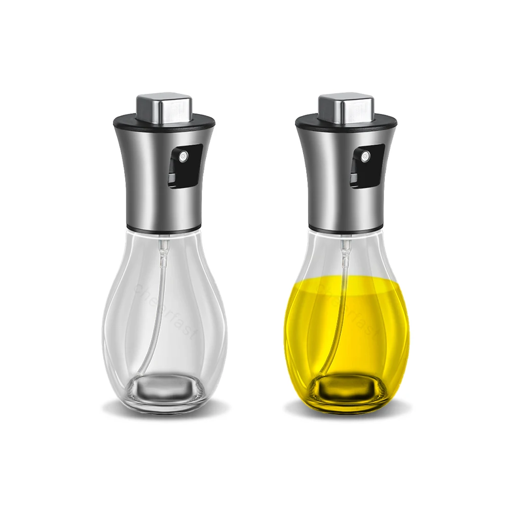 Best Selling 250ml Olive Oil Glass Bottle With Spray Kitchen New Design Oil Spray Bottle For Cooking