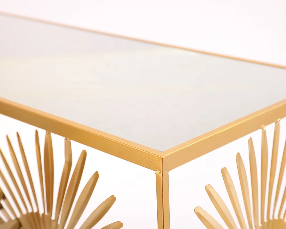 Factory direct metal iron table stand console flowers table