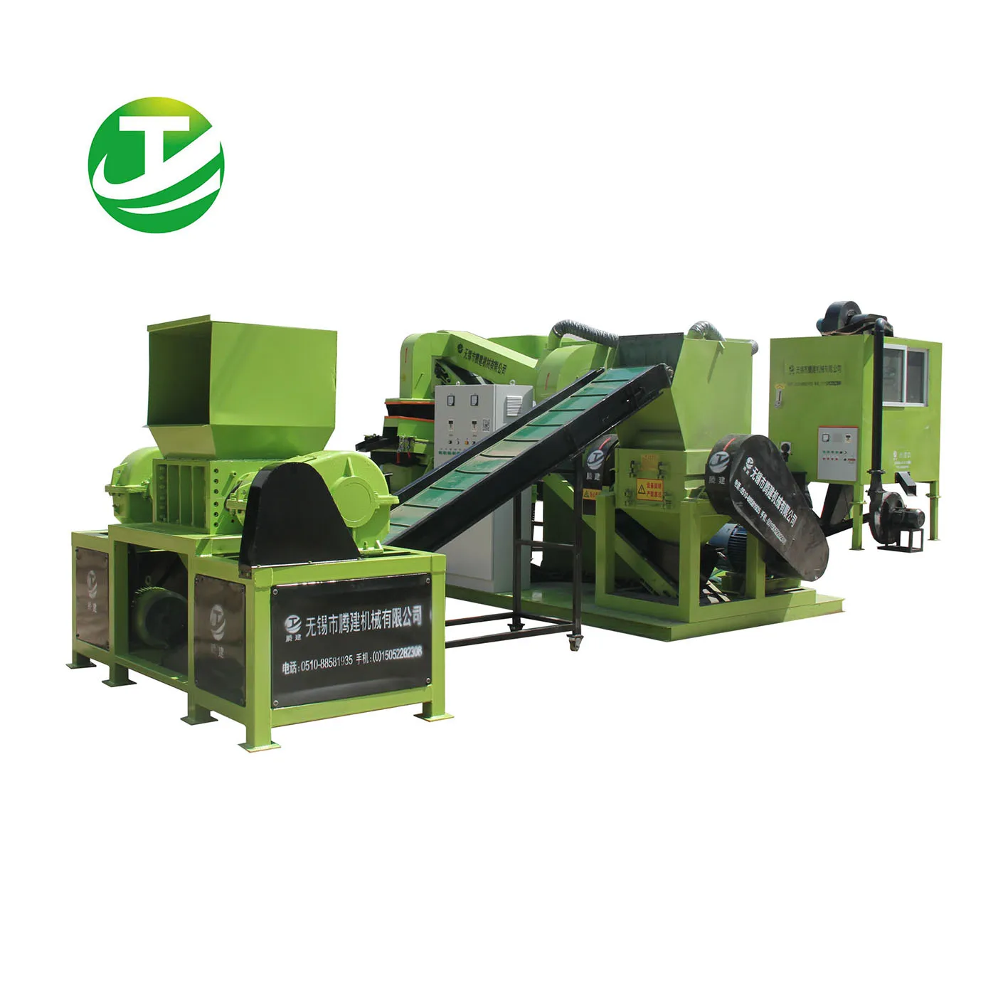 Automatic machine to recycling scrap copper cables