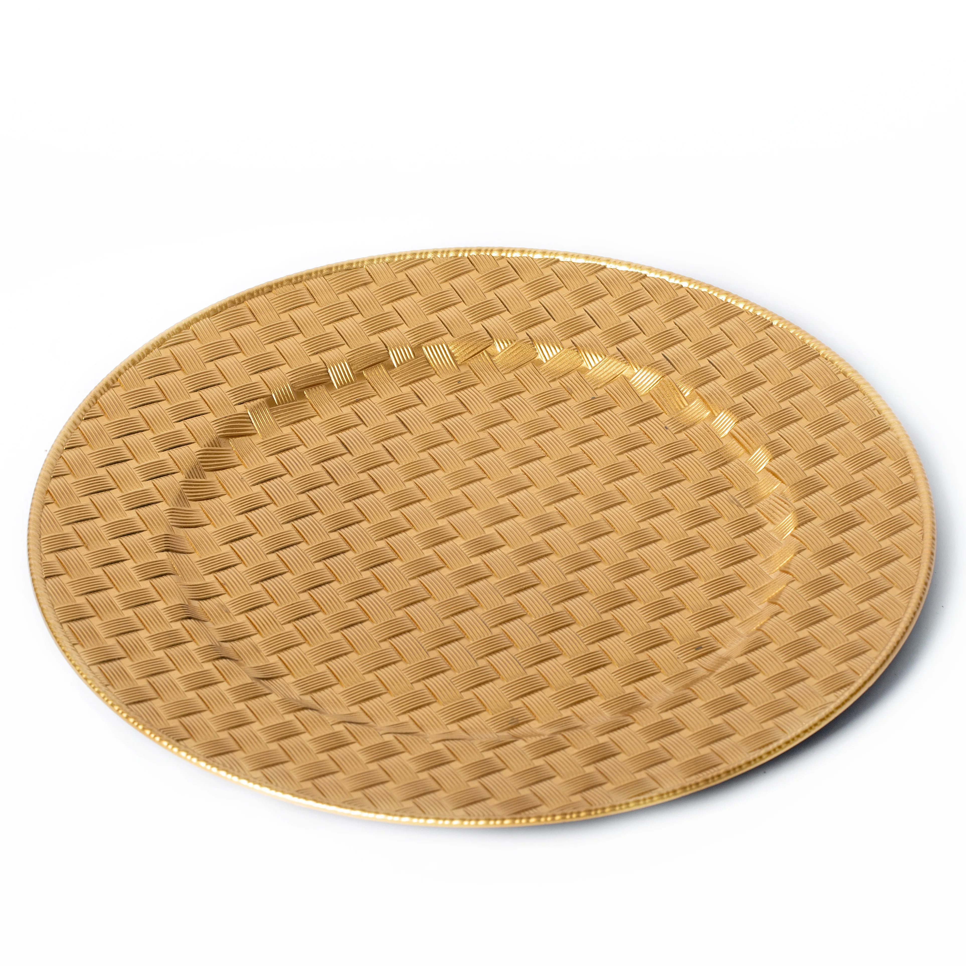 New Arrival Woven Wood Charger Plate Plates Wedding Event Ceramic