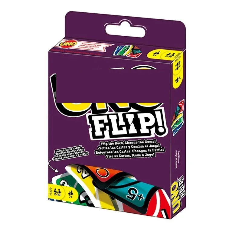 Mattels UNOS Minecrafts Mario Card Game Multiplayer UNOES FLIP NO mercy Card Game Family Party Games Toys Kids Toy Playing Cards