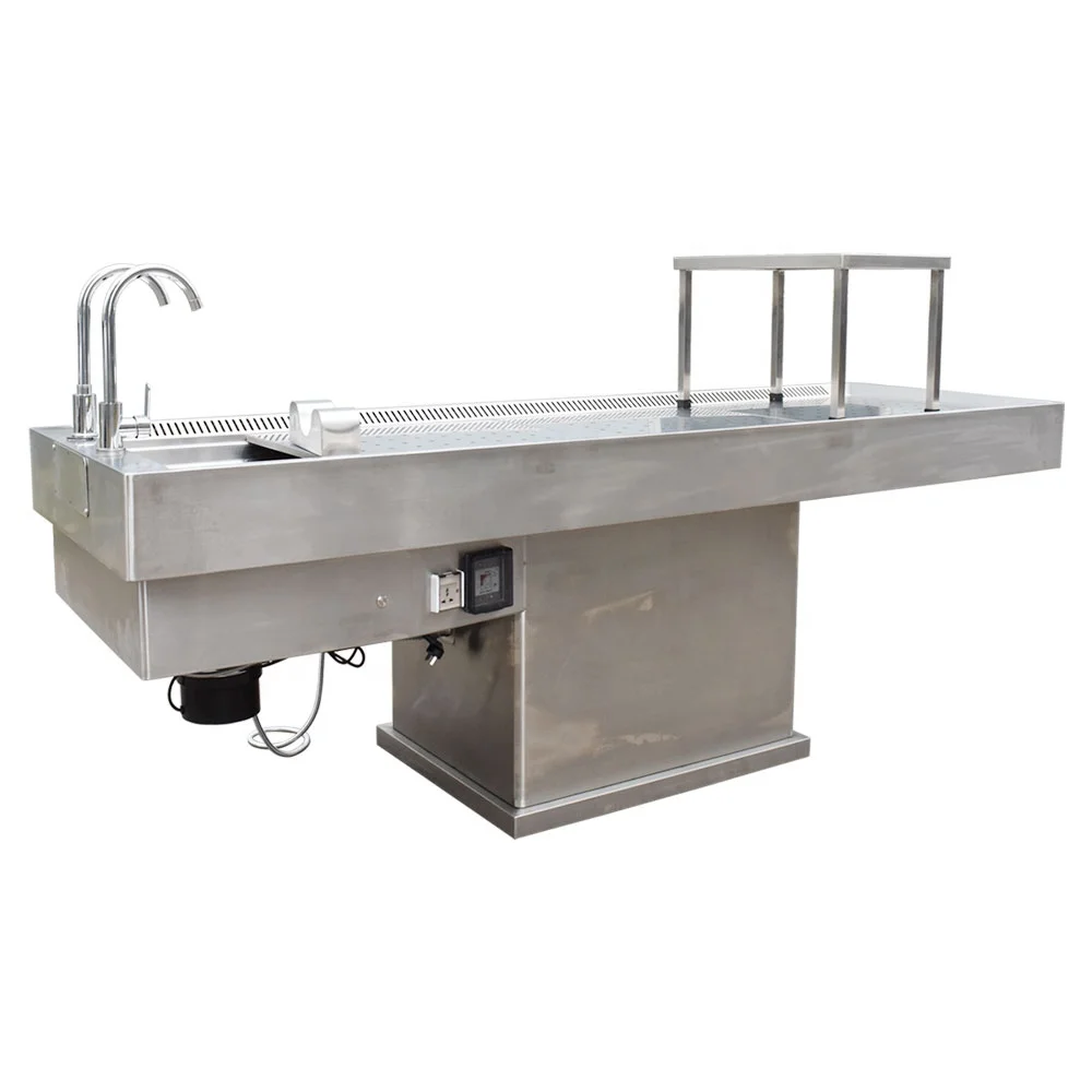 Factory Cheap Price 304 Stainless Steel Mortuary Equipment Autopsy Table For Sale