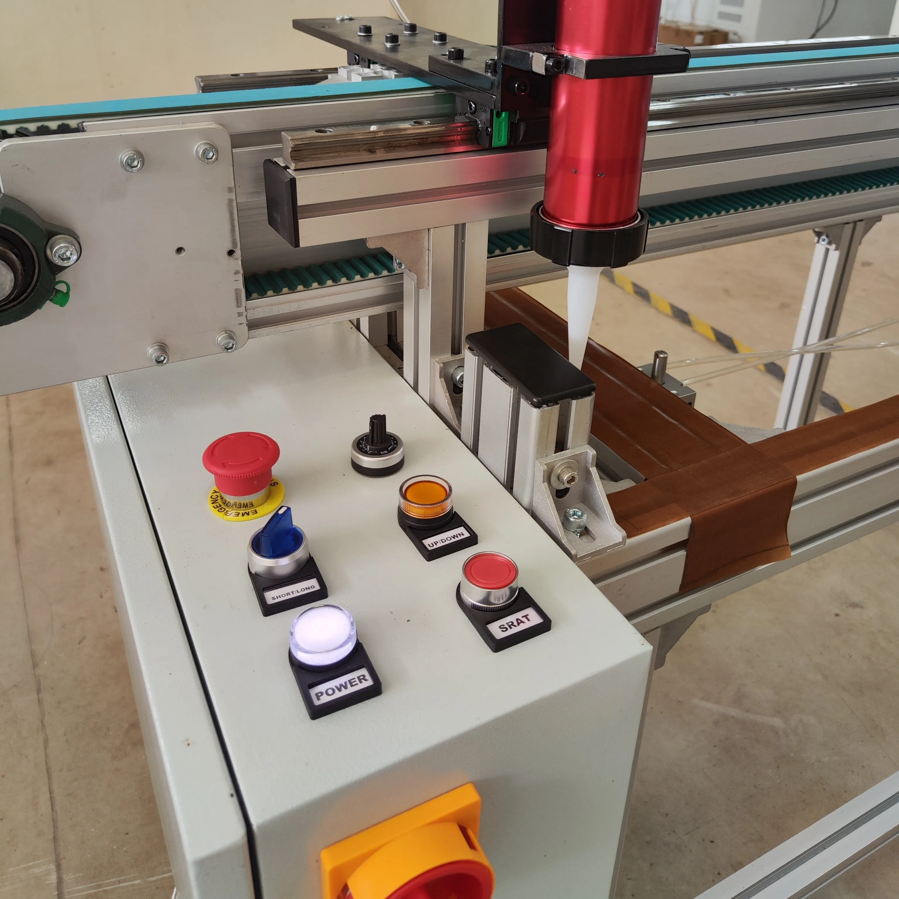 Frame Gluing Machine Making Solar Panels Silicon Gel Smoothly Glue  Aluminum for Semi Automatic Solar Panel Manufacturing Plant