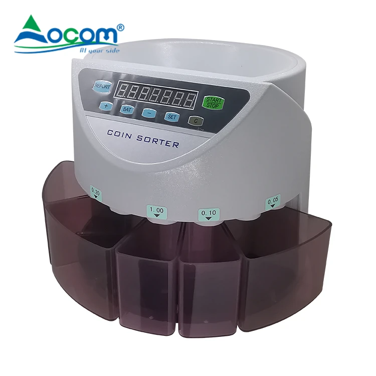 Multi-currency Coin Sorter Counter Machine with LED Display
