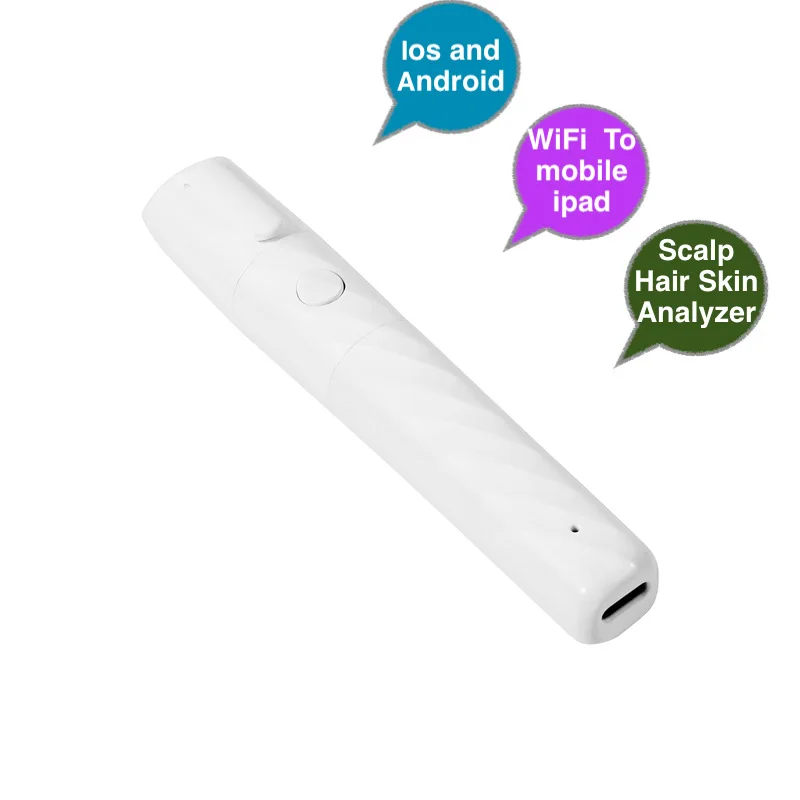 Беспроводной портативный интеллектуальный детектор кожи и головы