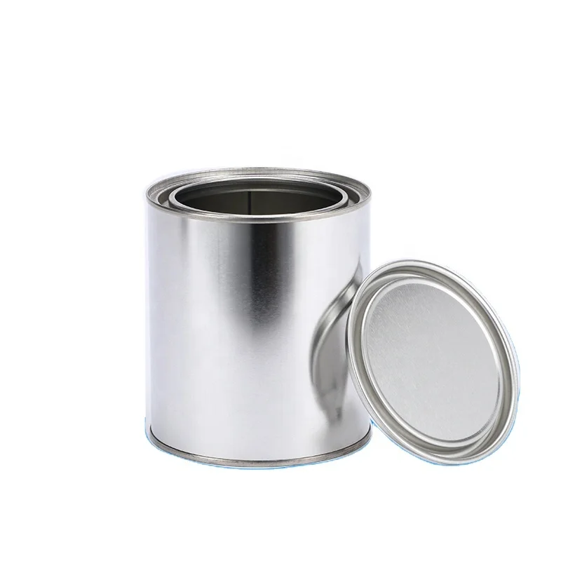 High Quality 0.1L Round Metal Tin Can With Lever Lid For Paint Packaging Or Other