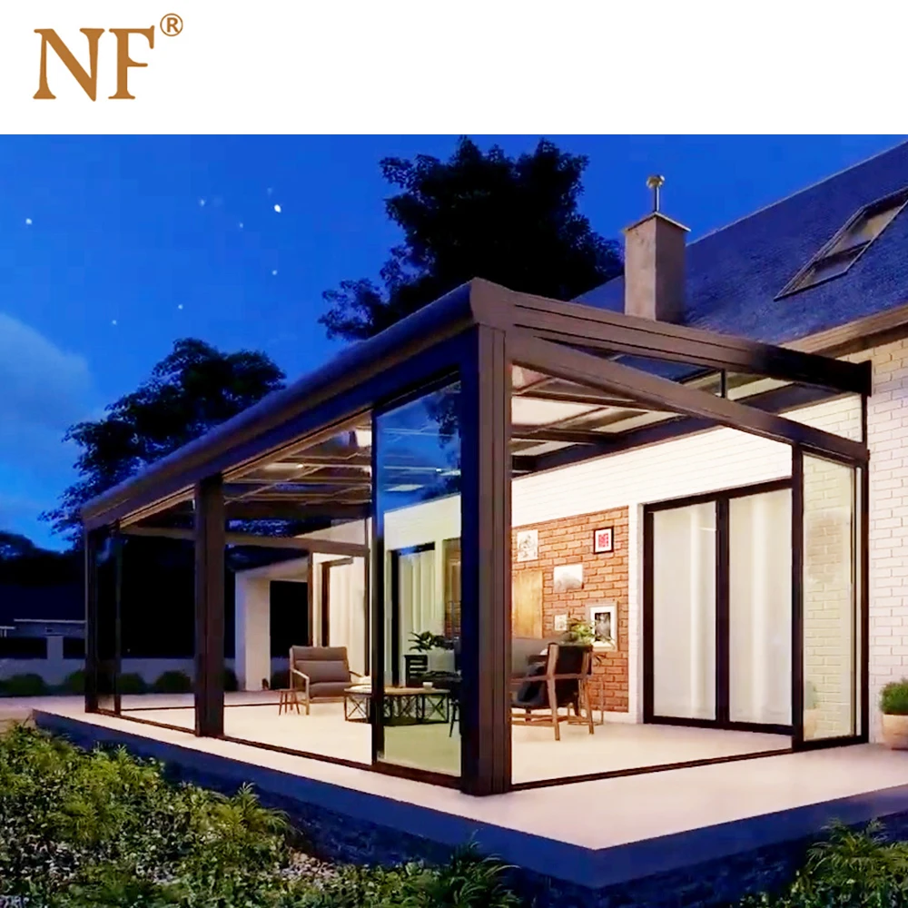 Last design aluminium greenhouse conservatory