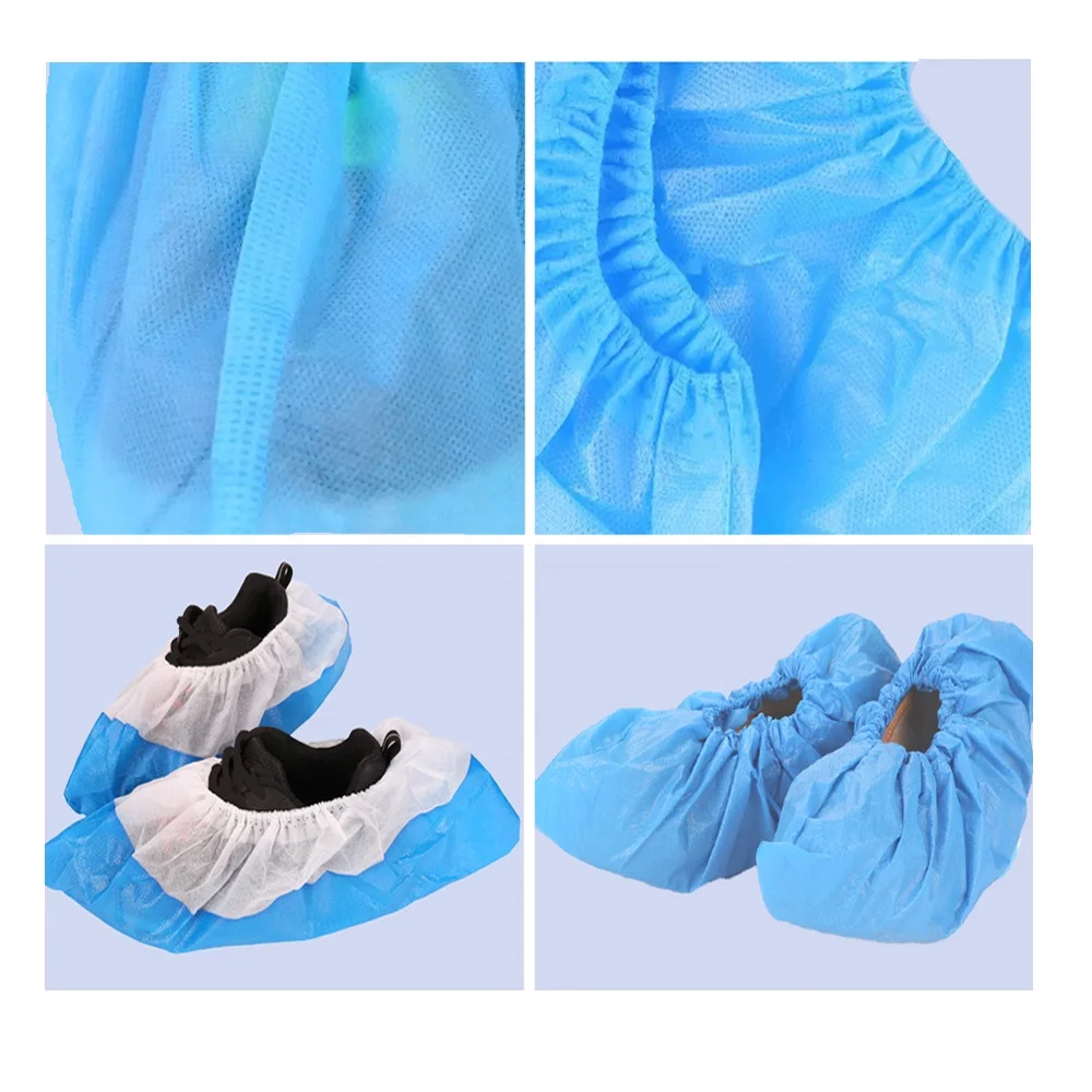 Disposable Anti-Slip PE CPE Nonwoven Shoecover PP Shoe Cover for Protection Safety Product