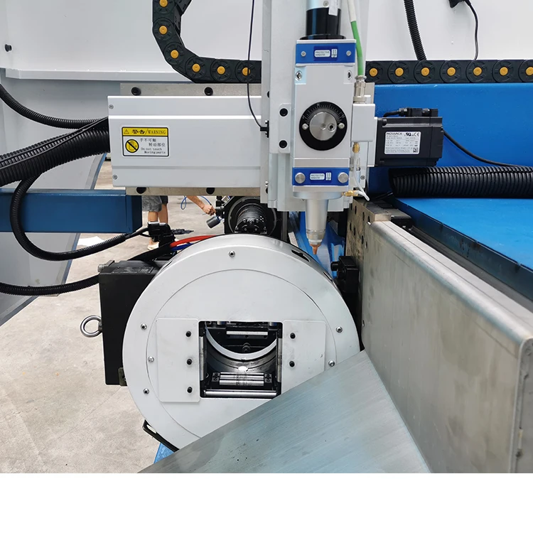 Automatic Fiber Stainless steel Copper Tube Laser Cutting Machine For Metal Copper Pipe Tube