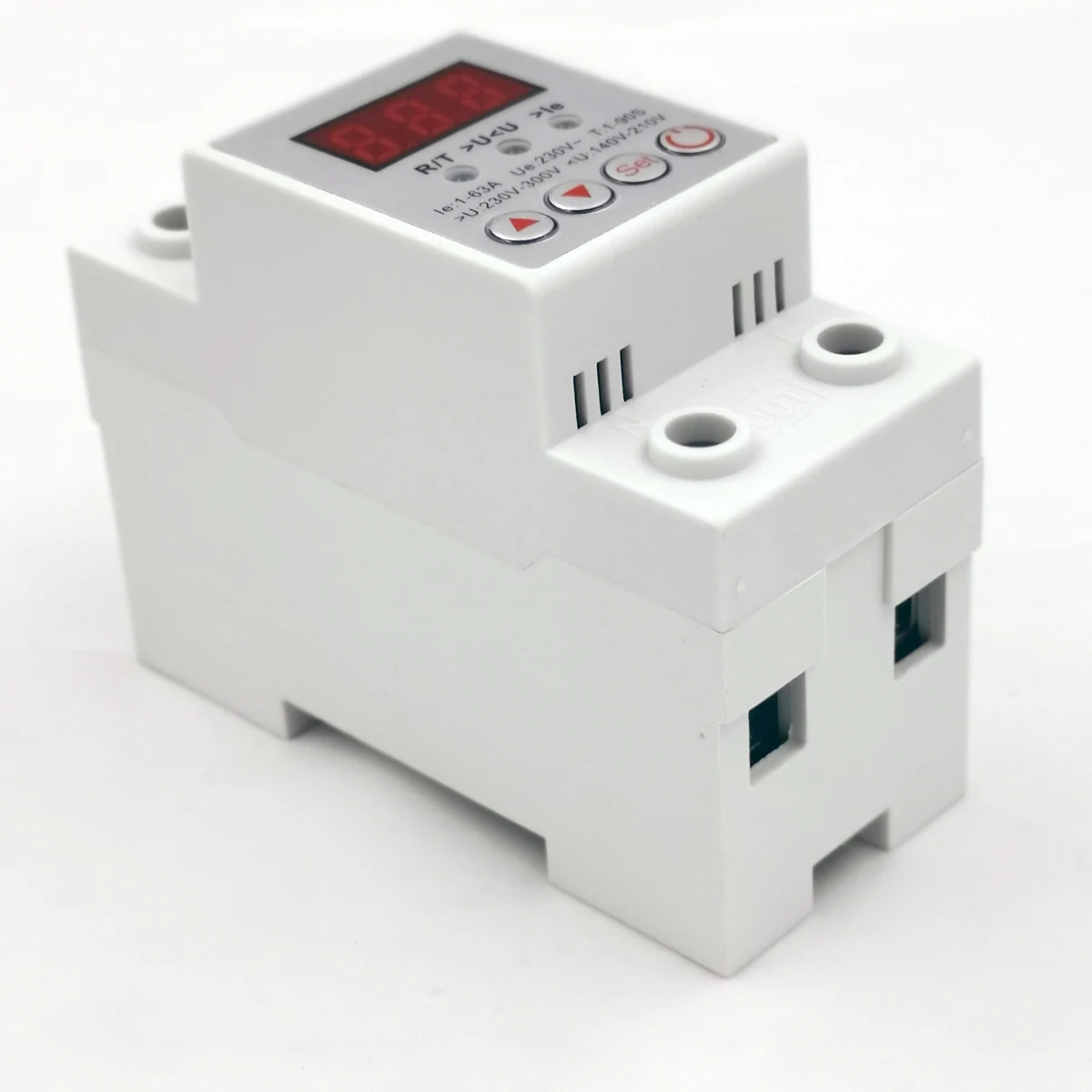 63A 230V Din rail adjustable over under voltage protective protector relay protection and digital electric voltage protector