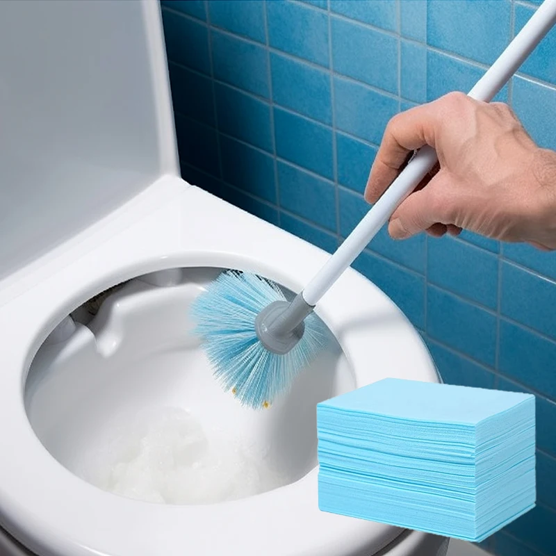 Stain smell removing toilet cleaning disposable toilet cleaner detergent sheets Toilet bowl cleaner sheets