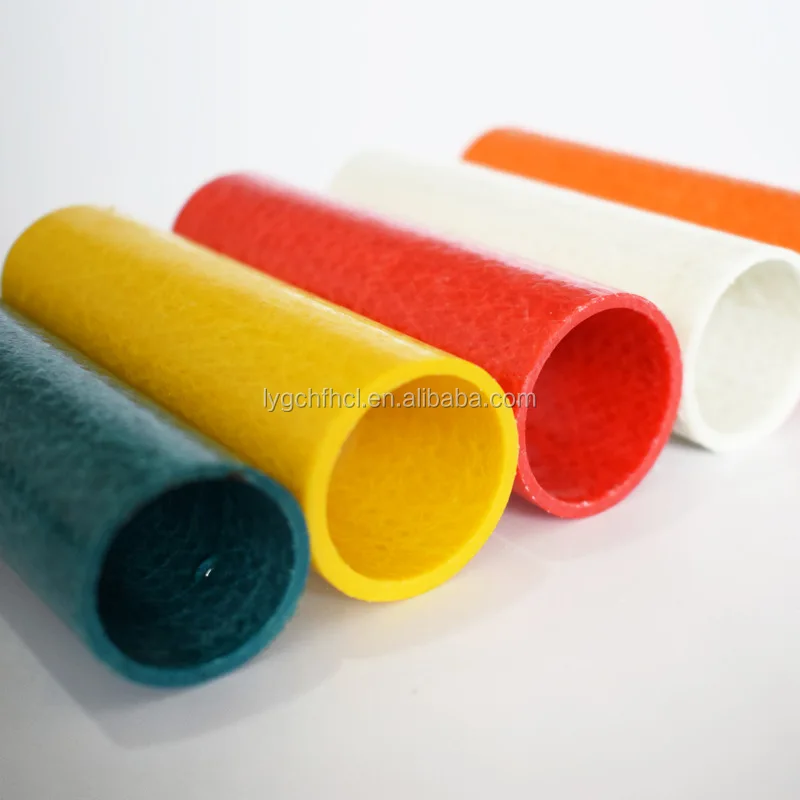 Various Colors Customized Size Fiberglass Tubes FRP Round Tubes