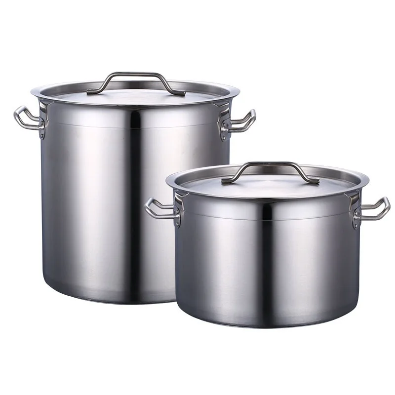 High Quality 304 Stainless Steel Stock Pot Soup Pot Gas And Induction Cooker Use Pot