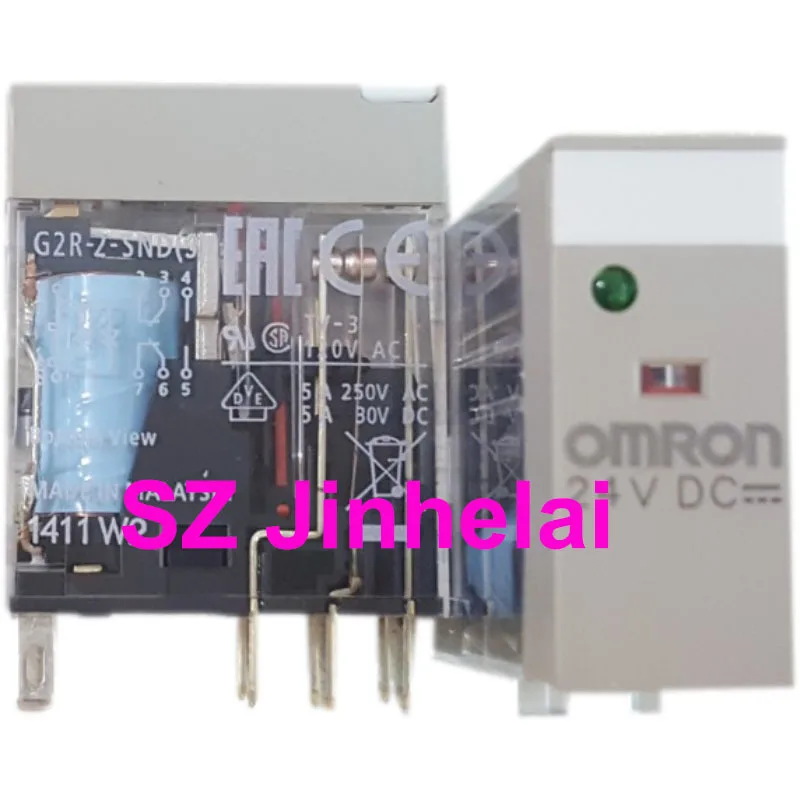 New and Original Omron  G2R-2-SND DC24(S)  8 pin Auxiliary Relay G2R-2-SND(S) 24VDC 5A