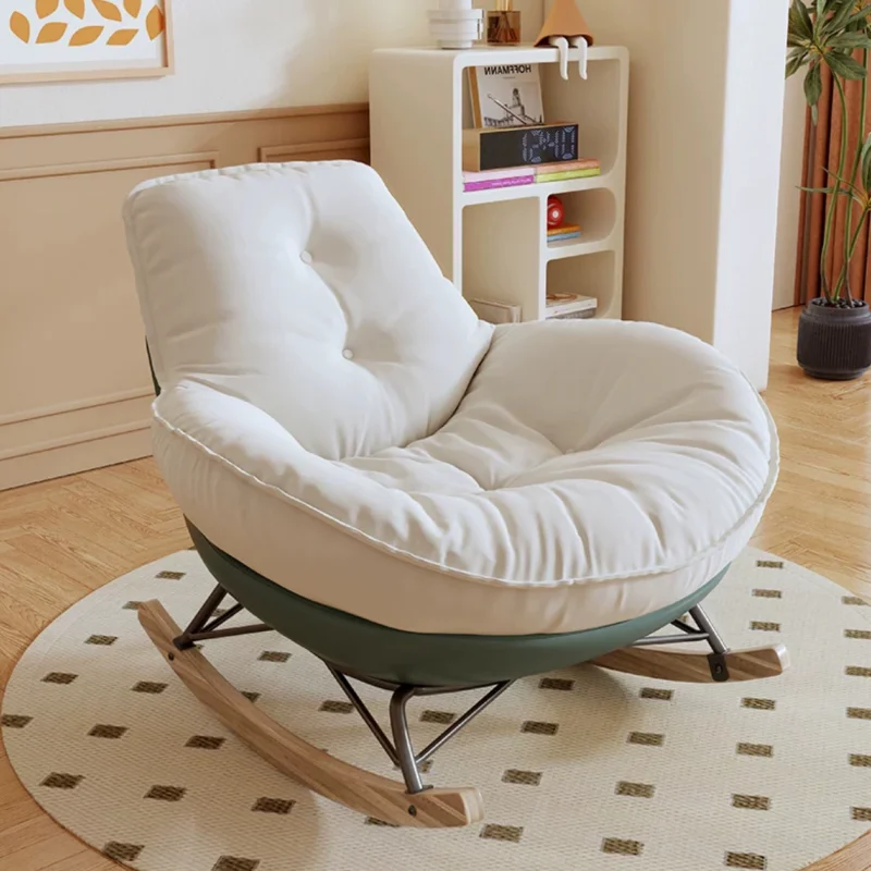 Penguin rocking chair single net red bedroom balcony can go to sleep in the living room bedroom casual lazy sofa
