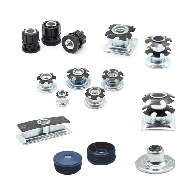 one-stop Purchasing M6 M8 M10 M12 M16 Outdoor umbrella desk chair Bicycle pipe to Plate connection Tube connect sunflower nuts