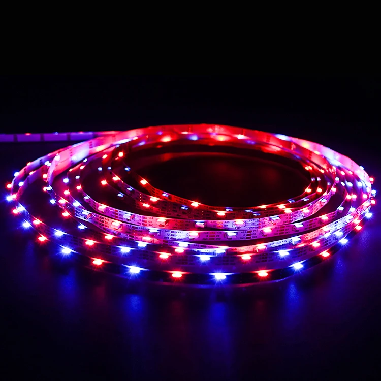 thin addressable rgb side emitting 5mm 60leds 60pixels sk6812 ws2812b smd4020 mini rgb led strip