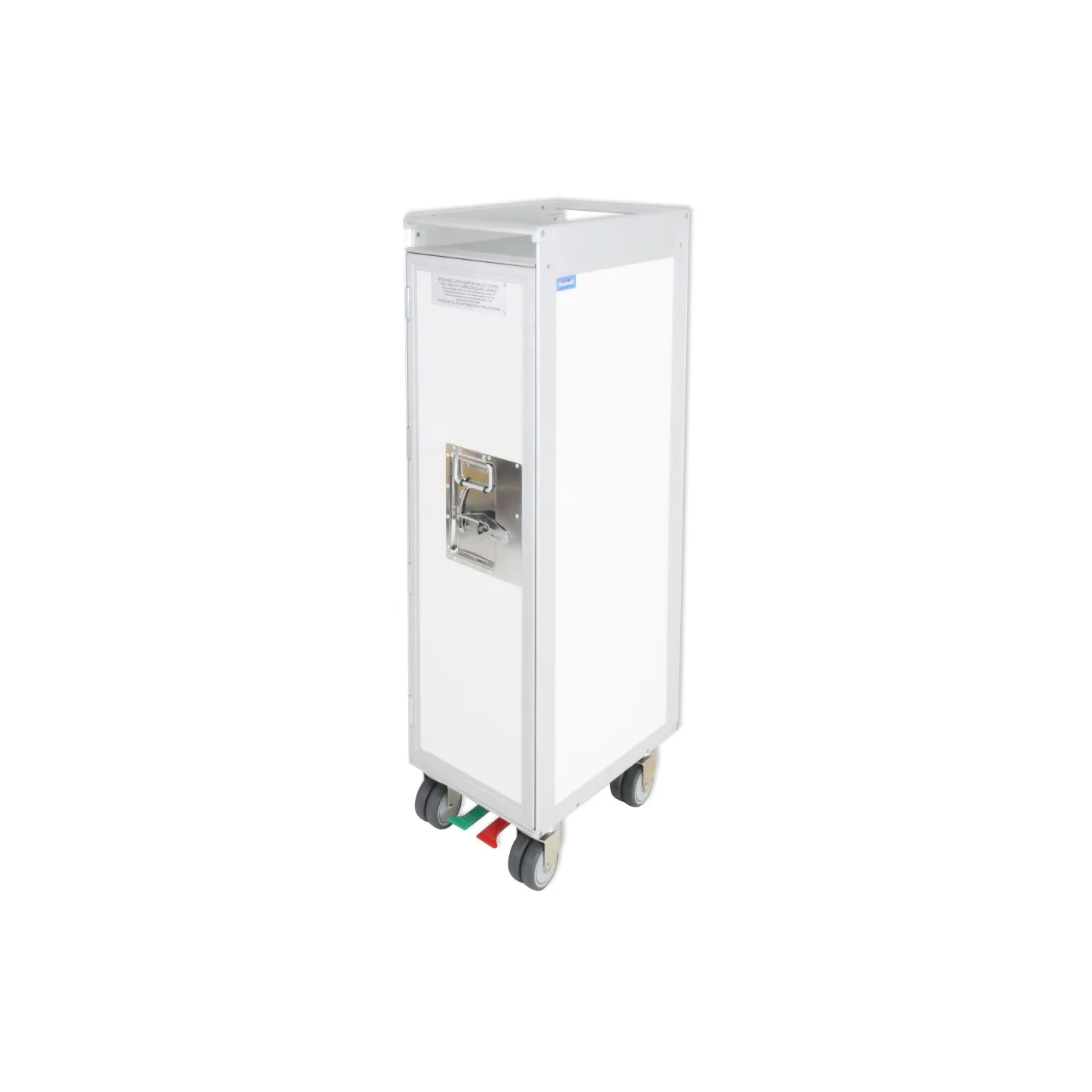 Half size Aluminum Inflight trolley Silver Color of Meal Service Cart for airlines or railway