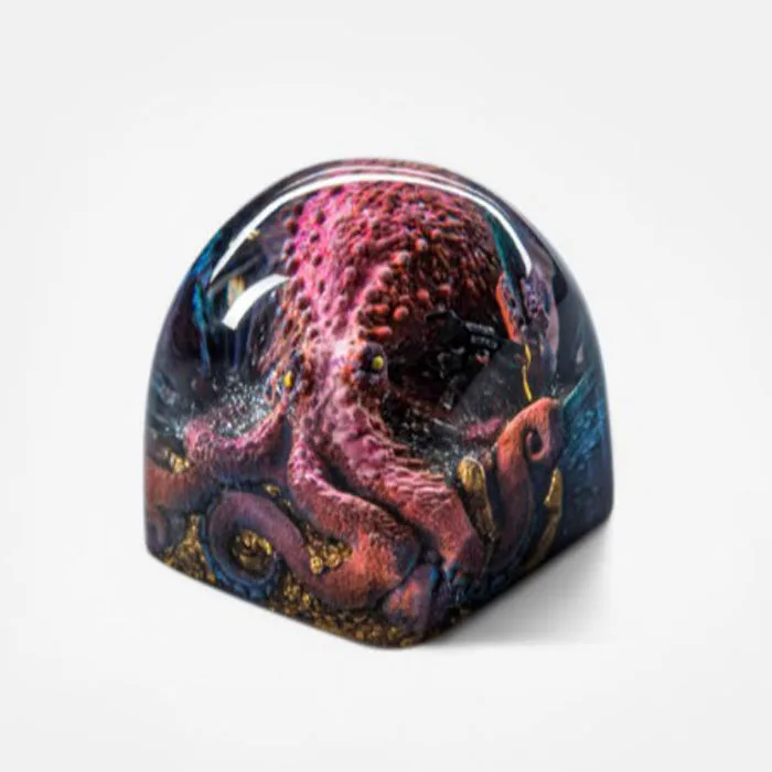 Для механической клавиатуры на заказ завод карликов Kraken Lite Octopus resin keycap