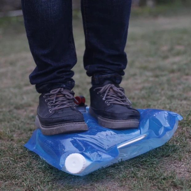 Collapsible Camping Accessories Outdoor Folding Water Carrier Tank Foldable Water Container Bag Plastic Water Container