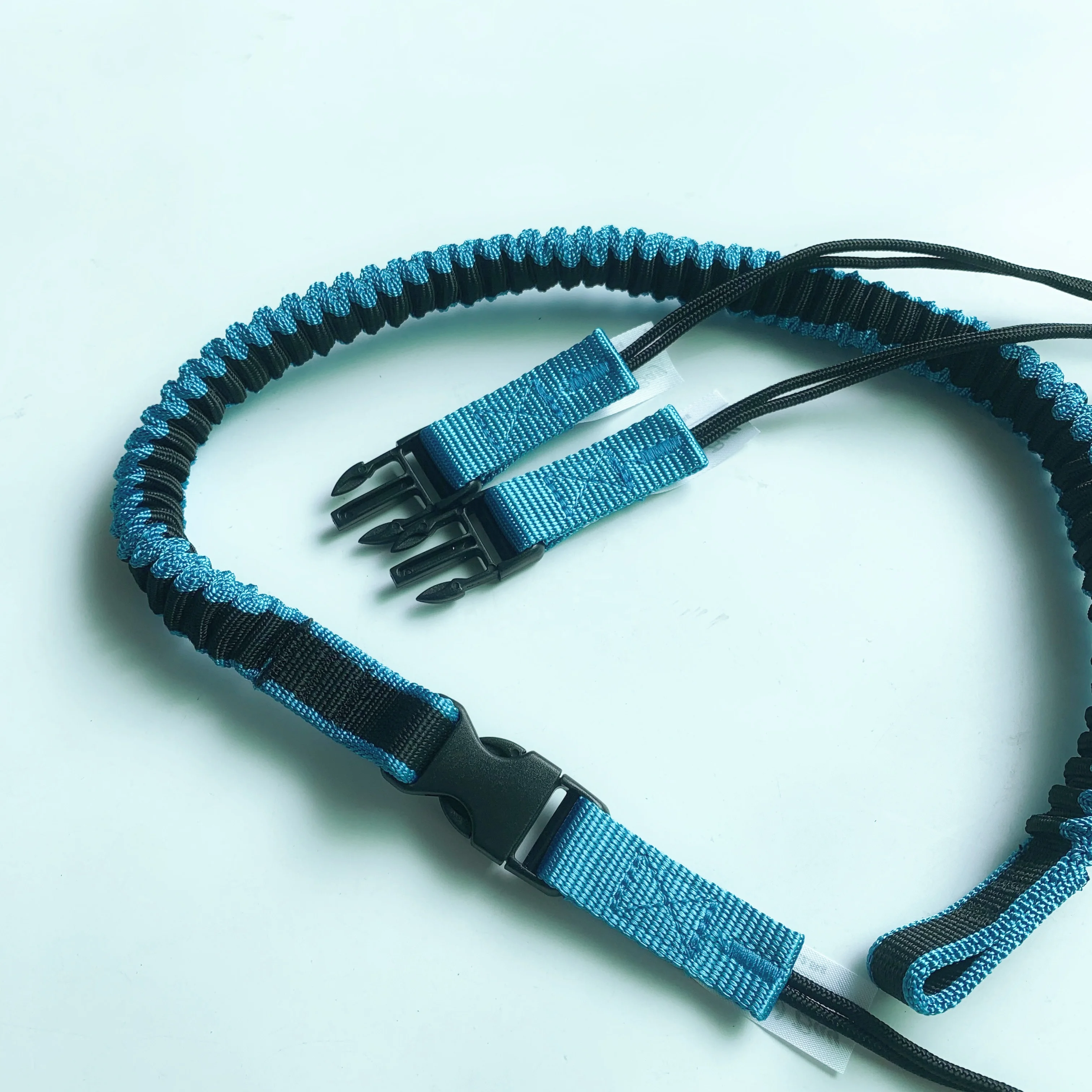 C-Pin lanyards 2.5kg force polyester bungee tether D ring type plastic buckle type tool catch tool lanyard for tool connection