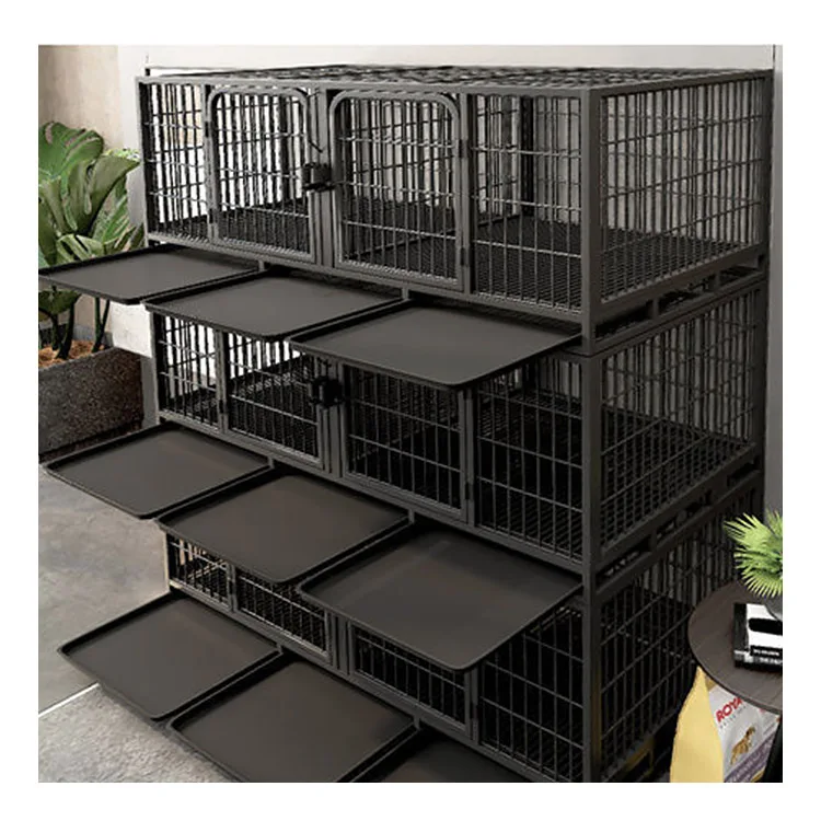 High Quality Indoor Galvanized Square Pipe Villa Cat Cage Layer Pet Cage Metal Large Cat Cages