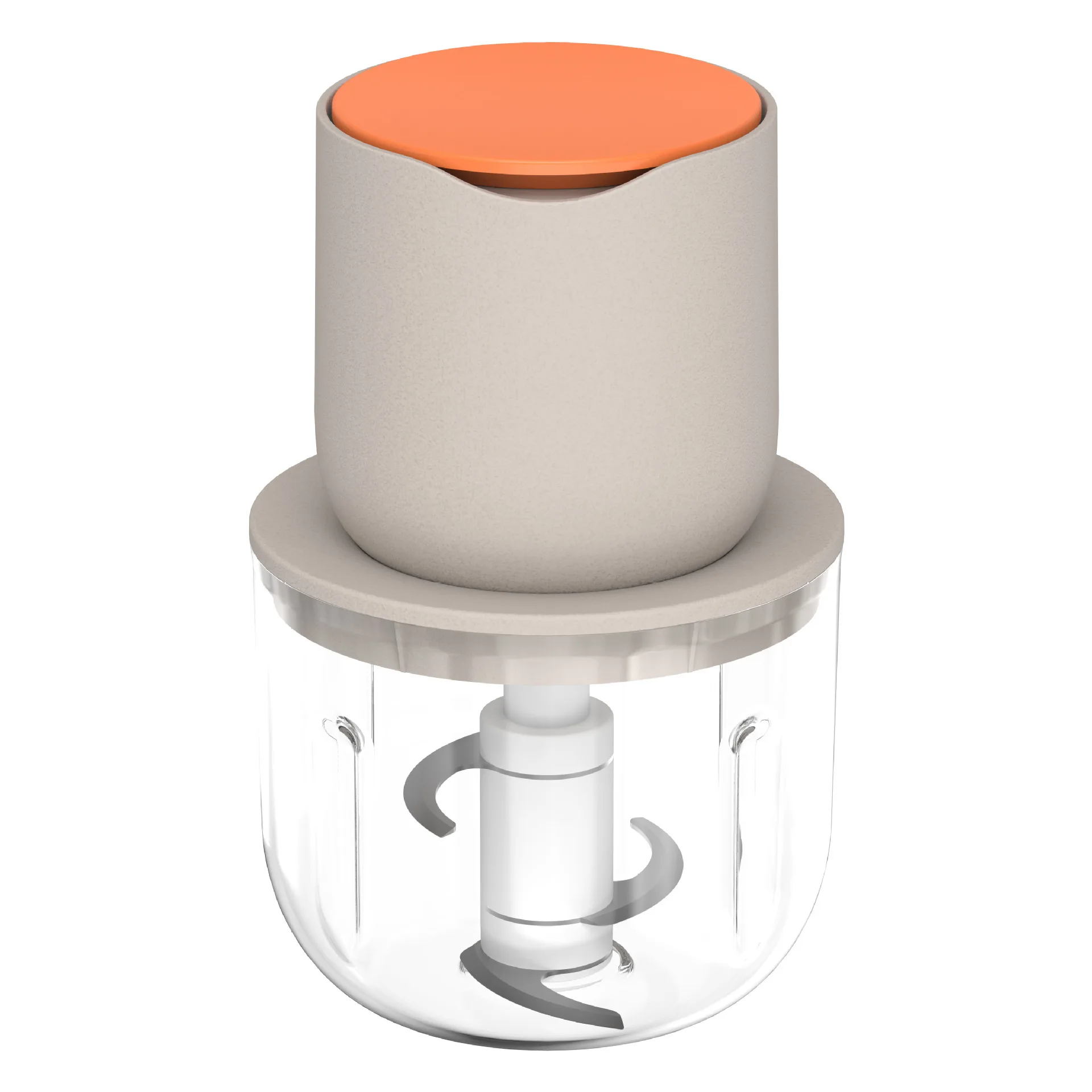Factory Custom Slap Control 600Ml Vegetable Chopper Kitchen Garlic Vegetable Meat USB Rechargeable Mini Electric Food Chopper