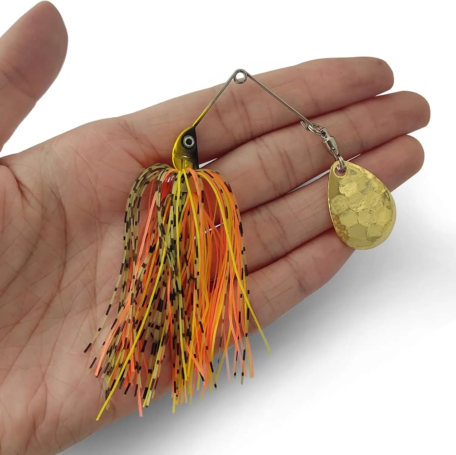 Spinner Baits for Bass Fishing Multi-Color Kits, Double Willow & Colorado Blades with Silicone Skirt Bass Spinner baits B06