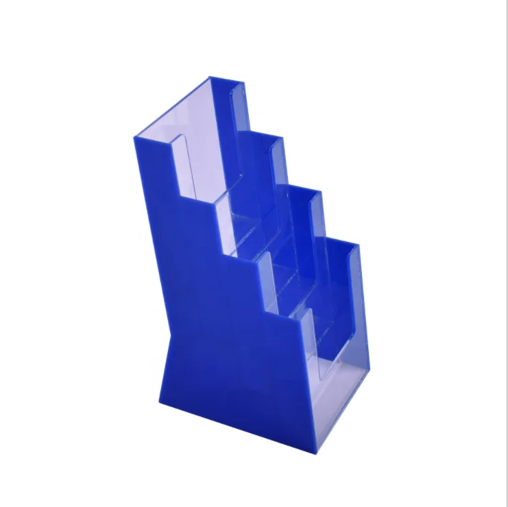 Multi Tiers Clear Acrylic Display Rack Stand Brochure Holder 4 Plexiglass File Documents Organizer