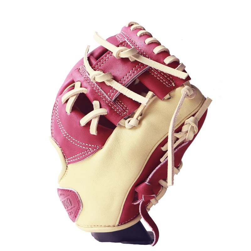 Adult 9.5 inch steerhide leather training private label baseball gloves