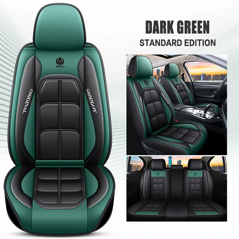 JSZ High quality Custom Car Seat Covers Sports Car Seat Covers Full Set Universal For 5 Seats Auto
