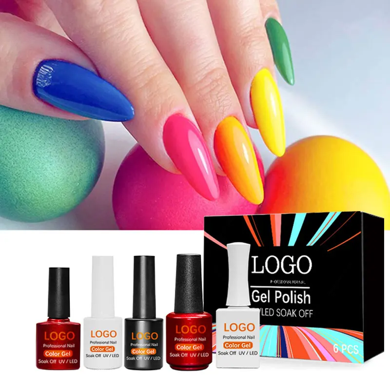 Amazon Hot Sale Non-Toxic Wholesale Vegan Colorful Nail Gel Polish Organic Quick Dry Fashionable UV gel nail polish 1KG
