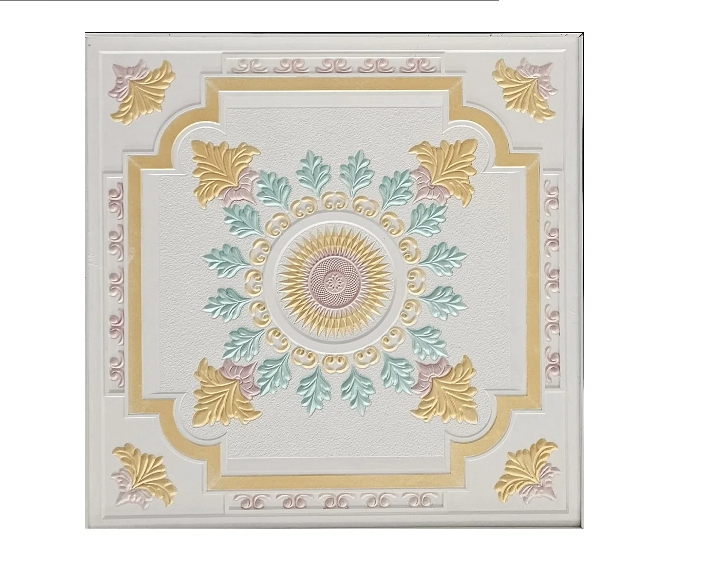Color gypsum plaster board ceiling tiles