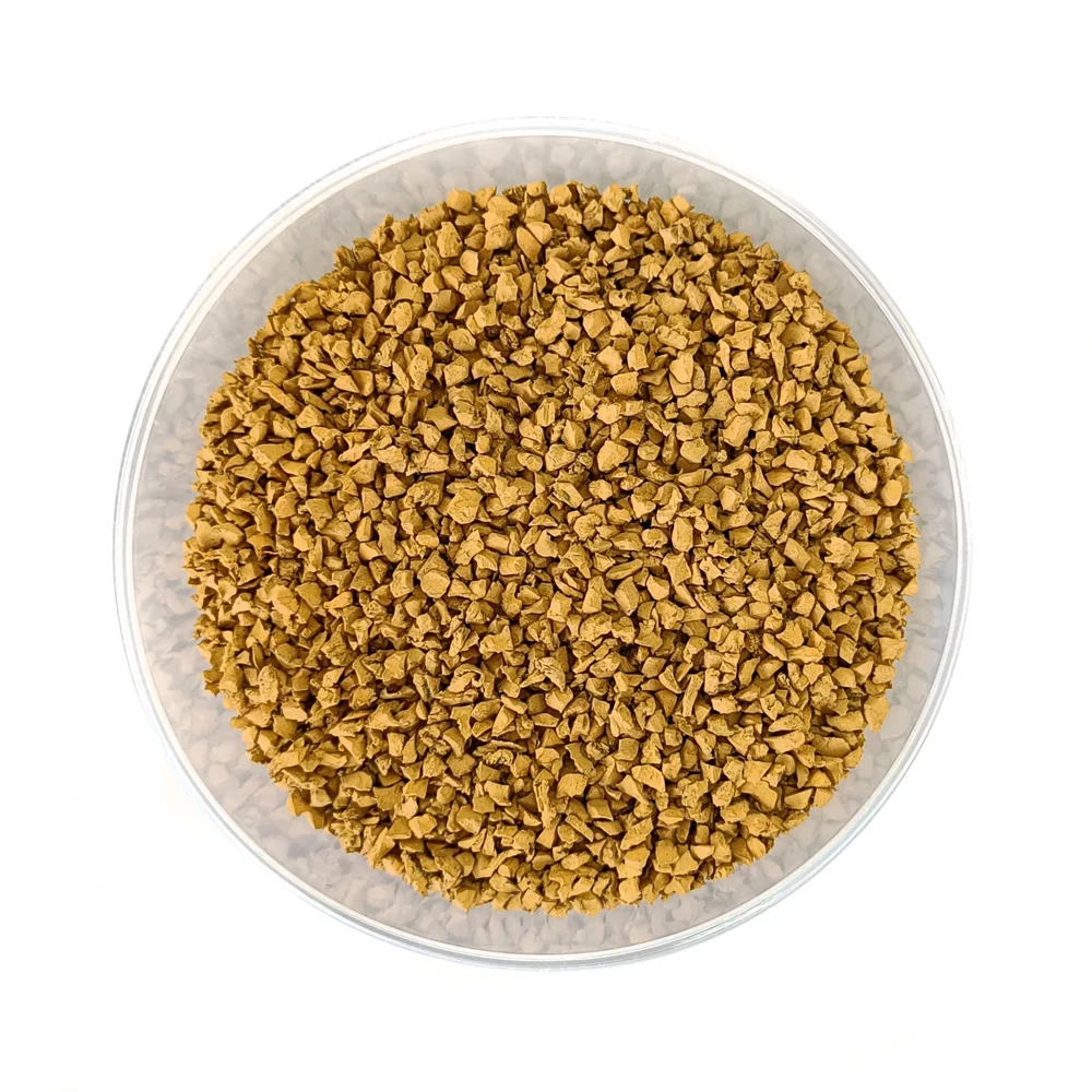 Good quality all-weather colored rubber granules painting according RAL catalogue manufacturer prices elastic rubber crumb in bulk