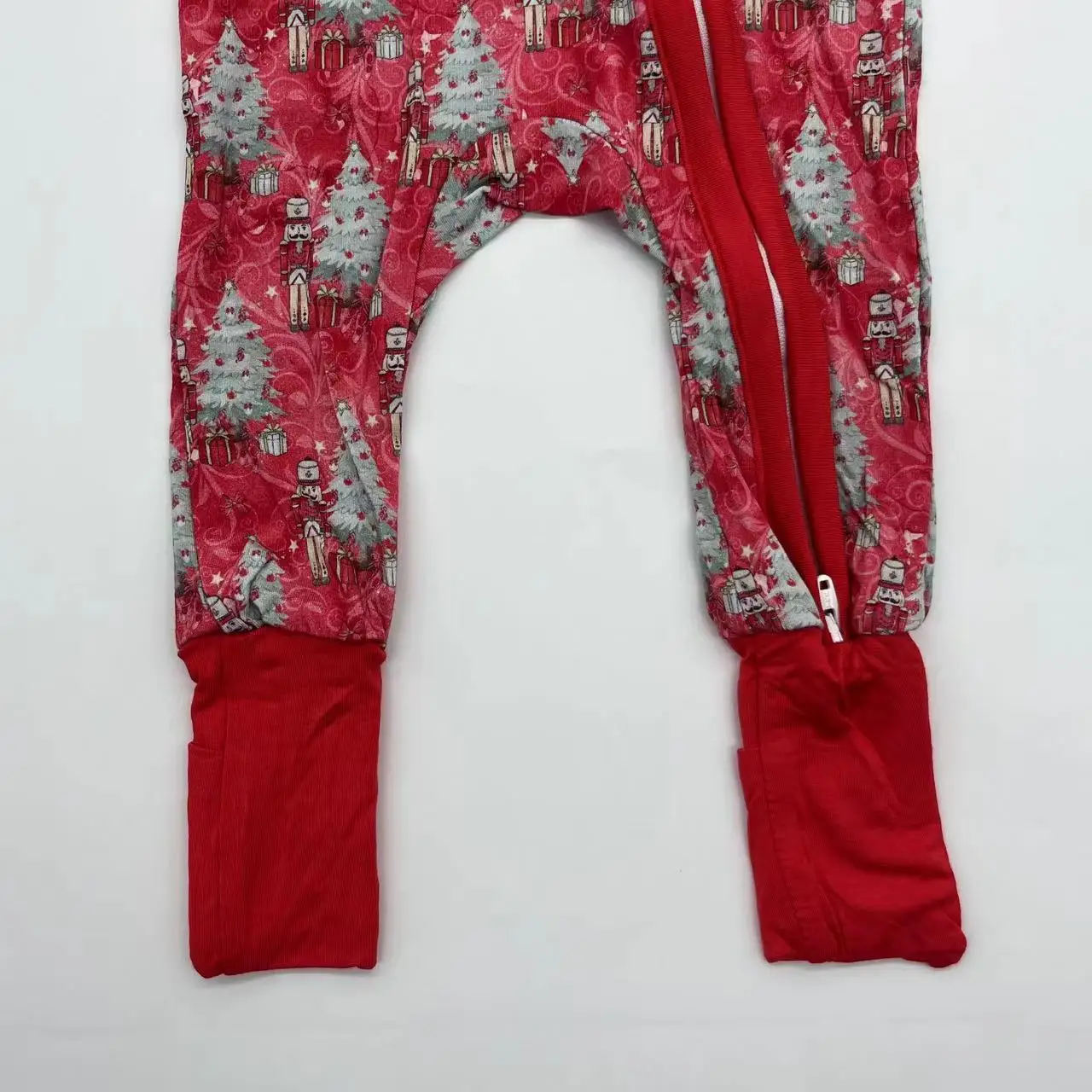 Новинка лидер продаж 2024 Рождественские елки печать на заказ бамбук спандекс молочные детские пижамы