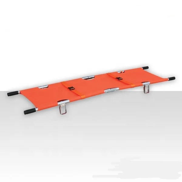Medical Emergency Aluminum Alloy Folding Portable Stretcher with Handles