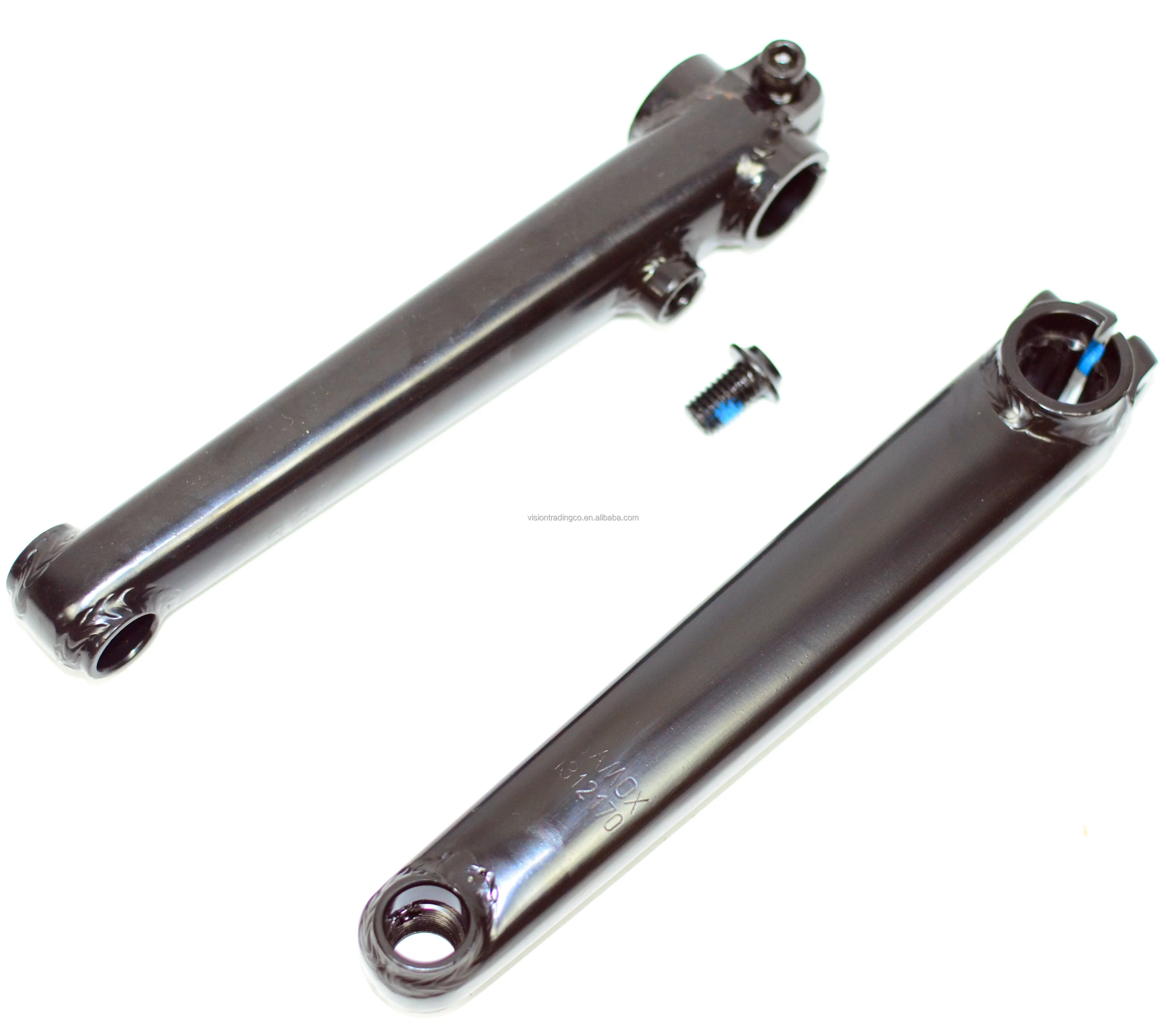 Stock ready CRMO BMX tubular cranks compatible with 8T spindle axle