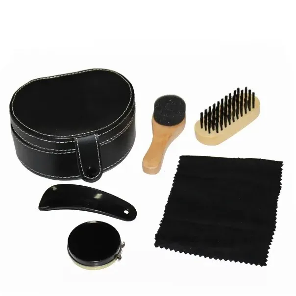 Factory direct supply shoe shine set leather shoe care kit custom logo shoe care set