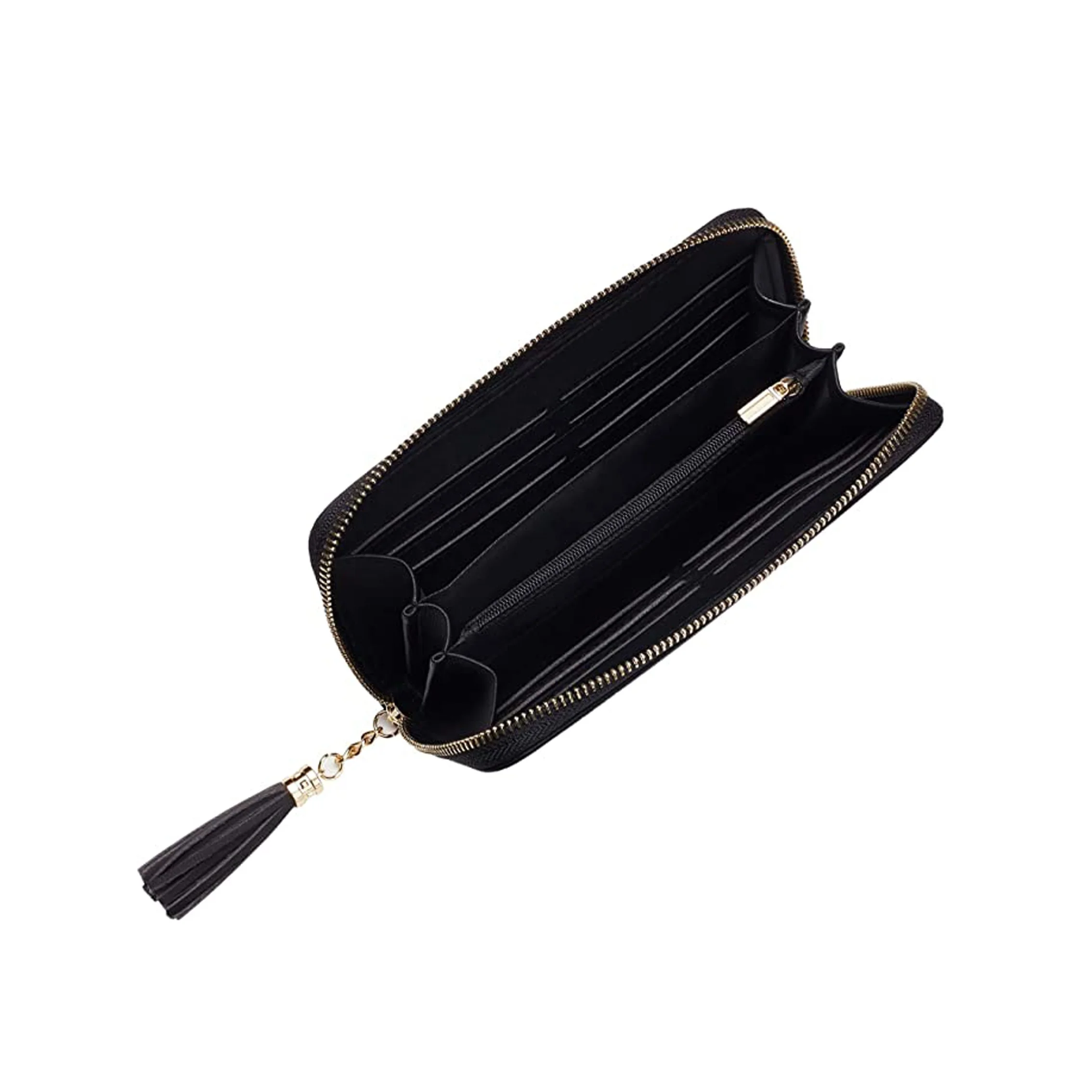 Womens Leather Zipper Wallet Rfid Blocking Ladies Purse Wallets Credit Card Holder Clutch Leather Wallet For Men