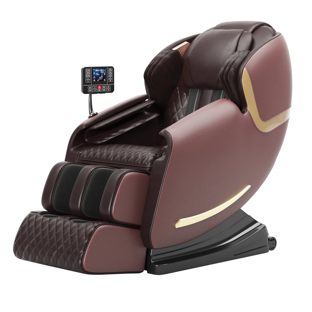 Large screen chair massage electric smart  home use body care massage chair 4d sl track zero gravity stretcher