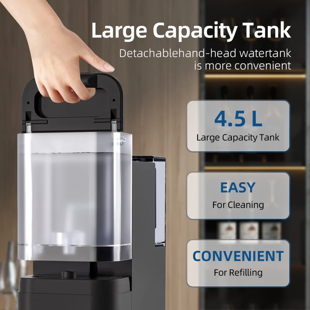 Commercial Electric Countertop Water Purifier Dispenser Hot Cold Warm & Ambient with Turn-Key Water Filters for Household Use