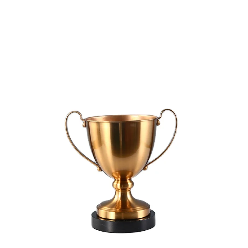 
Distributor Wholesale Customizable Modern Elegance Restaurant Porch Metal Trophy Decorate Decorative Brass Vase 