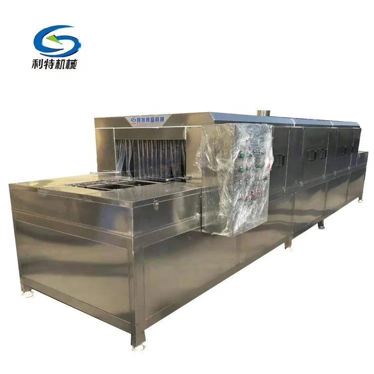 304 stainless steel automatic bakery trays cleaning machine