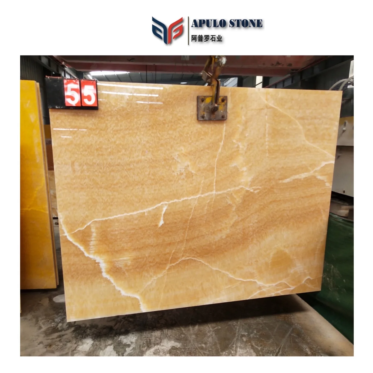 Hot selling China Honey Beige Polished Natural Stone Slab Wall Tile Yellow Onyx Orange Onyx
